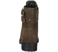 MEXX bottines pour femmes en cuir véritable avec boucles bottes avec fermeture éclair latérale 01-1087804 vert olive