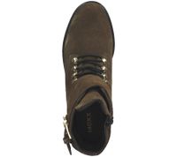 MEXX bottines pour femmes en cuir véritable avec boucles bottes avec fermeture éclair latérale 01-1087804 vert olive