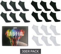 30 pares de calcetines deportivos TASTIQ, calcetines sencillos de algodón en caja de regalo, calcetines deportivos negros, grises o blancos 30 pares de calcetines deportivos TASTIQ, calcetines sencillos de algodón en caja de regalo, calcetines deportivos negros, grises o blancos