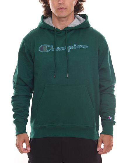 Champion Herren Kapuzen-Pullover Baumwoll-Sweater nachhaltiger Hoodie mit Powerblend HBGF89H Grün