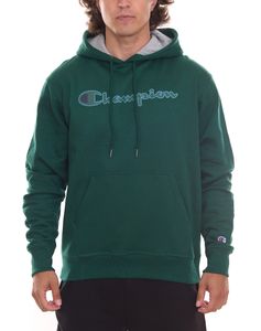 Champion men s hooded sweater cotton sweater sustainable hoodie with power blend HBGF89H green