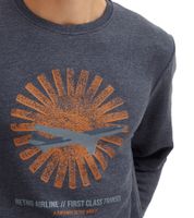 INDICODE IDForz men s cotton pullover crew neck sweater with large front print 55582MM Black, gray or blue INDICODE IDForz men s cotton pullover crew neck sweater with large front print 55582MM Black, gray or blue