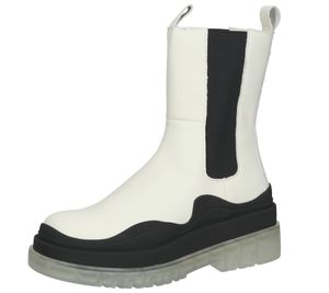 STEVE MADDEN Botas de mujer Challenger piel auténtica SM11001719-03001-287 crema-negro STEVE MADDEN Botas de mujer Challenger piel auténtica SM11001719-03001-287 crema-negro