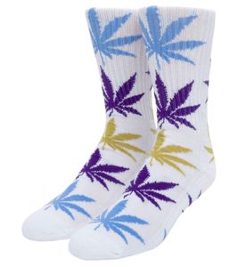 HUF Plantlife Long Socks with Leaves Print Leisure Stockings One Size SK00638 White