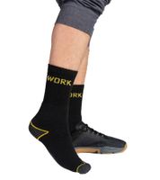 10 pairs of GRIPWOOL work socks, cotton socks, work socks, sneaker socks or long socks, black