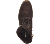 FRED DELA BRETONIERE Damen Stiefel Echtleder-Schuhe Schnür-Stiefel 184010063 Dunkelbraun