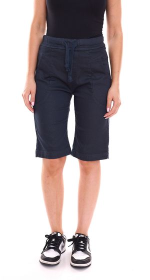 PLEASE Damen Stoff-Shorts kurze Hose mit Bindeband Bermuda 58839834 Navy