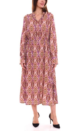 HECHTER PARIS women's midi dress, fashionable summer dress with all-over pattern 20490940 colorful