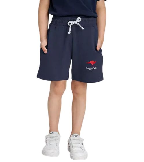 KangaROOS Kinder Shorts für Jungen Sweat-Hose Sommer-Shorts mit Logo 70167716 Blau
