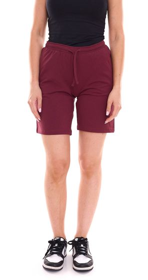 FLASHLIGHTS Damen Baumwoll-Shorts kurze Hose Sommer-Shorts 61553264 Bordeaux-Rot