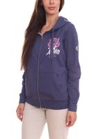 KangaROOS Veste de survêtement pour femme, veste mi-saison élégante, veste à capuche 60066607 bleu
