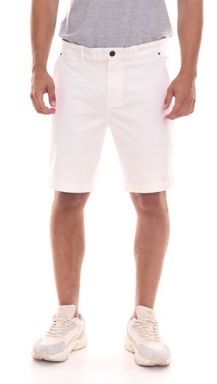 Gaastra Nantes short en coton pour homme pantalon d'été short chino pantalon court 356190241 W004 blanc