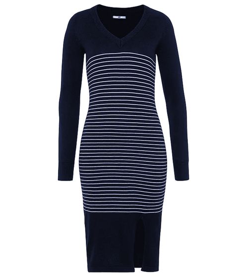 AjC ladies sweater dress striped midi dress knitted dress 10089317 blue