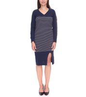 AjC robe pull pour femme robe midi à rayures robe en maille 10089317 bleu AjC robe pull pour femme robe midi à rayures robe en maille 10089317 bleu