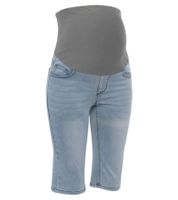 neun 9 monate Damen Sommer Umstands-Shorts bequeme Schwangerschafts-Shorts Sommer-Hose Blau/Grau oder Blau/Schwarz