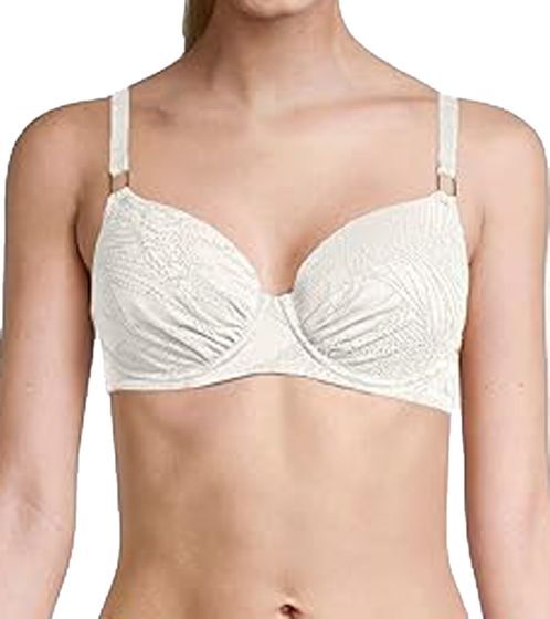 Tamaris Damen Bikini-Oberteil mit verstellbaren Trägern Bademode 81839612 Creme