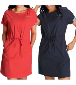 maier sports Damen Sport-Kleid stylisches Mini-Kleid Wander-Kleid in Rot oder Blau