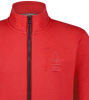 Gaastra Shipshape Giacca da uomo con zip intera pullover con logo marchiato e tasca a marsupio 355318241 R013 Rosso