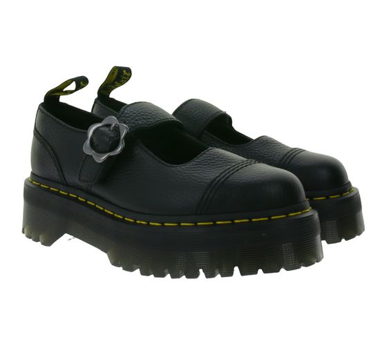 Dr. Martens Addina FLWR women's platform shoes, strappy low shoes suitable for everyday use 27644001 black