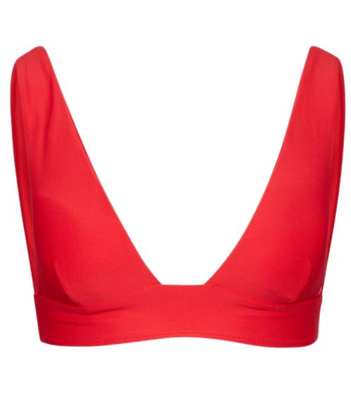 VOLCOM Seamless women's bikini top without fastening, swimwear made from sustainable materials O1312101 TRR Coral