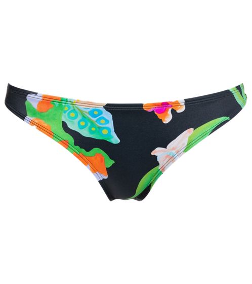 ROXY Rowley X Roxy Damen Bikini-Hose Bademode mit Allover Blumen-Print Bikini-Unterteil ERJX404218 KVJ3 Schwarz