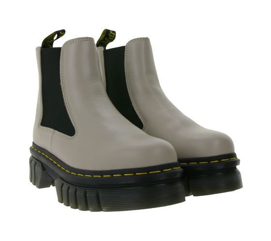 Dr. Martens Audrick bottes hautes en cuir véritable pour femme, bottes Chelsea robustes 27148348 taupe