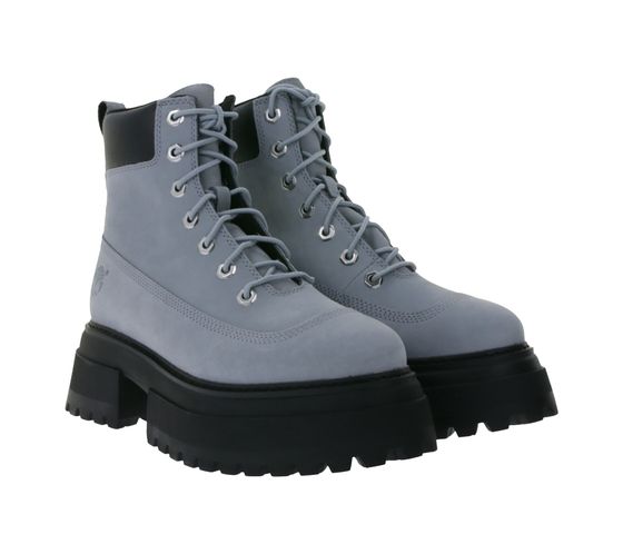 TIMBERLAND Sky 6Inch Lace Up Women's Platform Boots Sustainable Ankle Boots with Ortholite Sole TB 0A42AW EA3 Gray