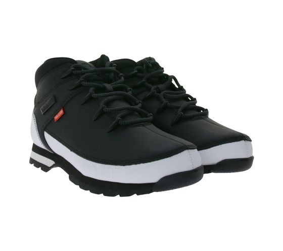 Timberland Euro Sprint Helcor Herren Mid Hiking Sneaker-Boots Wander-Schuhe TB 0A5VZD 001 Schwarz/Weiß