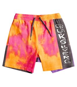 Quiksilver Acid Wash children's swim shorts, short summer pants with lettering on the side EQBJV03401 MJY6 Colorful