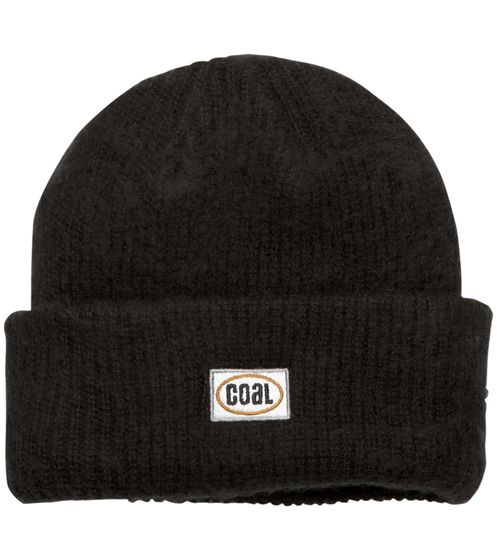 COAL The Earl Beanie cozy winter hat comfortable knitted hat with logo embroidery 2202536 BLK Black