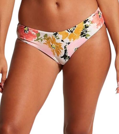 VOLCOM Counting Down Damen Bikini-Hose schnell trocknendes Bikini-Unterteil mit floralem Muster O2112102 MLT Bunt