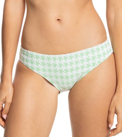 ROXY Check It Hipster women's bikini bottoms swimwear with structured jacquard fabric bikini bottoms ERJX404468 GFE6 green