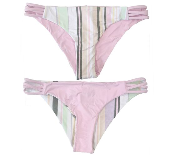 ROXY Sea & Waves Revo women's bikini bottoms, reversible swimwear, striped bikini panties ERJX404117 WBB5 Multi-colored