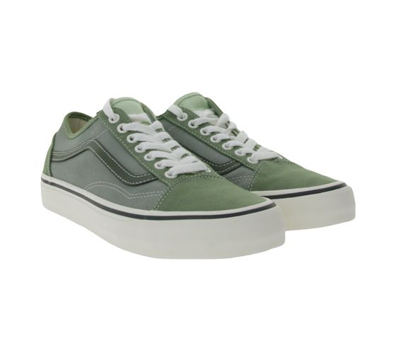 VANS Old Skool Tape genuine leather sneakers fashionable low-top shoes with VR3 Cush footbed VN0005UHZG11 Green