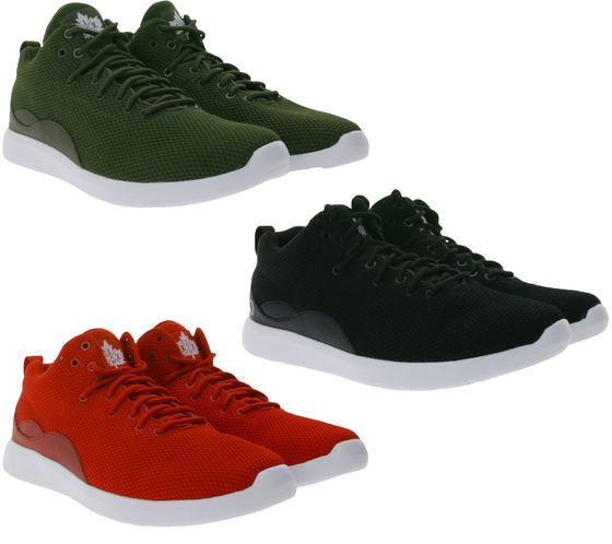 K1X | Kickz RS 93 Sneaker stylische Herren Turn-Schuhe Freizeit-Sneaker Schuhe mit Leder-Anteil 1163-0307 Schwarz, Rot oder Grün