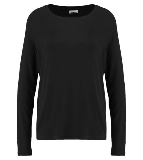 Noisy May Harry Damen Longsleeve-Shirt mit Rundhals-Ausschnitt Sweatshirt 27000751 Schwarz