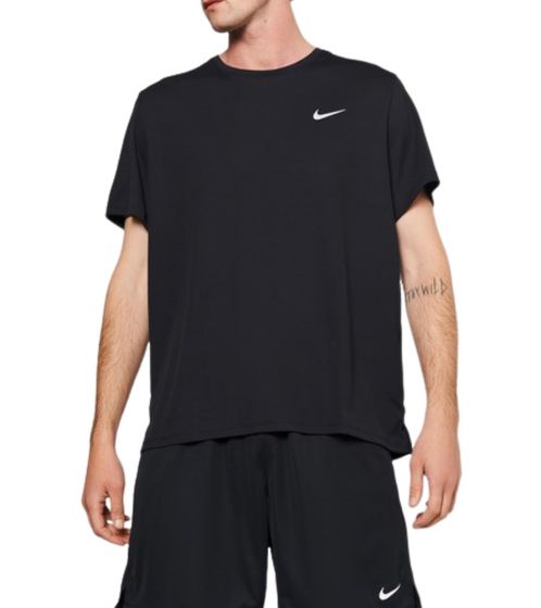 NIKE Dri-FIT UV Miler men's fitness shirt, sporty training shirt with reflective logo DV9315 010 Black