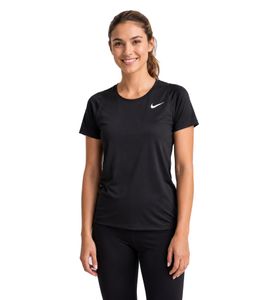 NIKE Dri-FIT Race pour femme ou Dri-FIT UV Miler pour homme T-shirt, chemise de fitness à manches courtes, chemise de sport aérée en noir