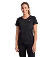 NIKE Dri-FIT Race pour femme ou Dri-FIT UV Miler pour homme T-shirt, chemise de fitness à manches courtes, chemise de sport aérée en noir