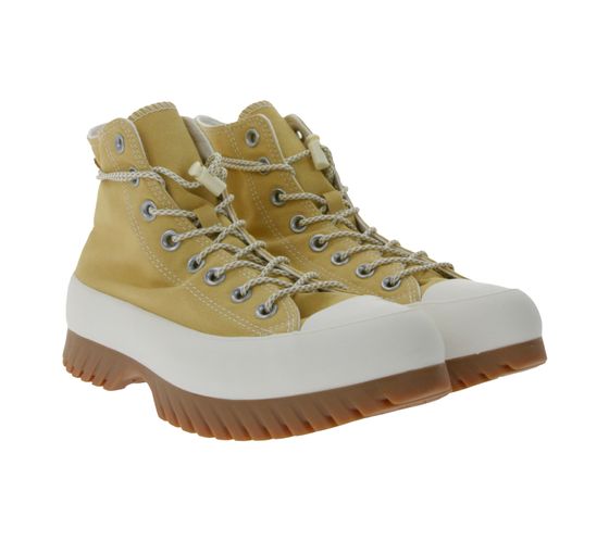 Converse Chuck Taylor All Star Lugged 2.0 Utility High-Top-Sneaker-Stiefel mit Ortholite-Dämpfung Outdoor-Schuhe A03500C Bernstein-Gelb