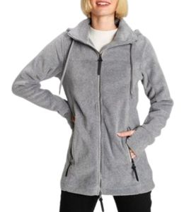 ALPENBLITZ women's fleece jacket, sporty women's transitional jacket made of warm and breathable fleece 68287449 gray