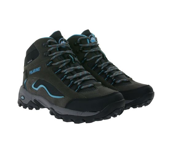 POLARINO Visionary water-repellent women's hiking shoes functional trekking boots 58032052 Grey/Blue