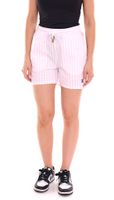DELMAO women's shorts with side pockets blue/white, pink/white or plain pink DELMAO women's shorts with side pockets blue/white, pink/white or plain pink