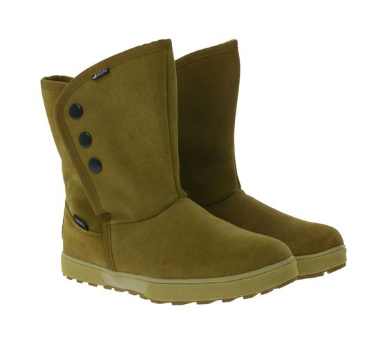 OCEAN SPORTSWEAR women's slip-on boots with Velcro fastening, suede winter boots 868928 brown
