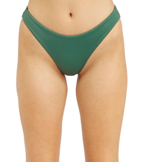 RVCA Solid Full Women's Bikini Bottoms Quick Dry Swim Trunks S3SBRN 0032 Green