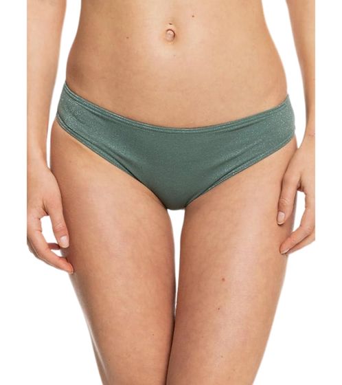 ROXY Shimmer Time women's bikini bottoms, slightly glittery swim shorts ERJX404338-GNB0 Green
