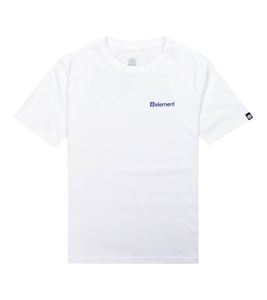 ELEMENT Joint 2.0 Kinder Rundhals-Shirt aus Bio-Baumwolle schlichtes Sommer T-Shirt F1SSK7 ELF2-3904 Weiß