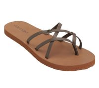 VOLCOM New School II women's toe separators with EVA footbed summer slippers W0812004 BRN brown