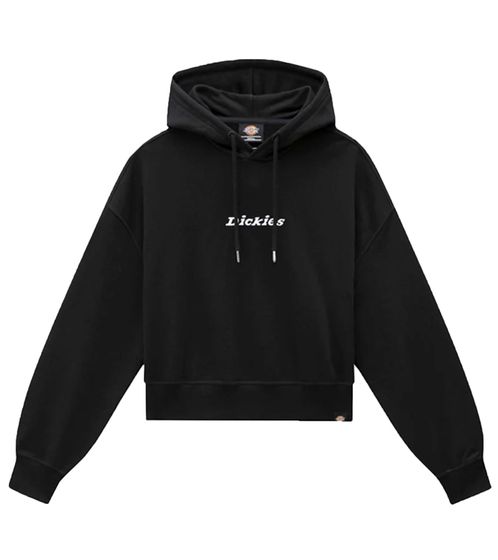 Dickies Loretto Hoodie women's hooded sweater, short-cut cotton sweater DK0A4XBO-DKBLK black