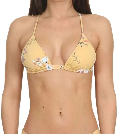 ROXY Lahaina Bay Women's Floral Design Bikini Top Swimwear ERJX304092 YGD7 Beige